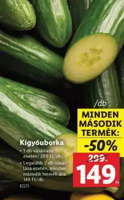Lidl Kígyóuborka ajánlat