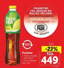Lidl Fuzetea ajánlat