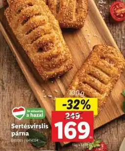 Lidl Sertésvirslis párna ajánlat