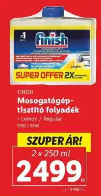 Lidl FINISH Mosogatógép-tisztító folyadék ajánlat