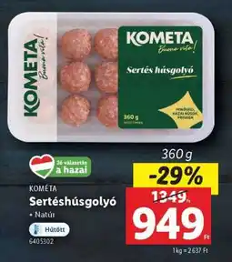 Lidl KOMÉTA Sertéshúsgolyó ajánlat