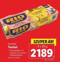 Lidl RIO MARE TONHAL ajánlat