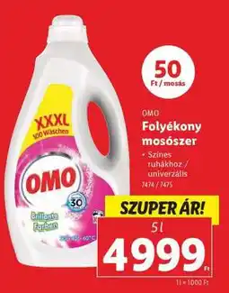 Lidl OMO Folyékony mosószer ajánlat