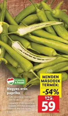 Lidl Hegyes erős paprika ajánlat