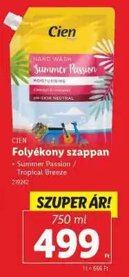 Lidl CIEN Folyékony szappan ajánlat