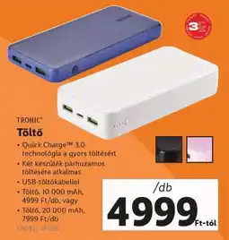 Lidl TRONIC Töltő ajánlat