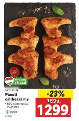 Lidl Pácolt csirkeszárny ajánlat