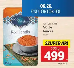 Lidl 1001 DELIGHTS Vörös lencse ajánlat
