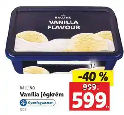 Lidl BALLINO Vanília jégkrém ajánlat