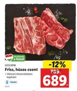 Lidl Friss, húsos csont ajánlat