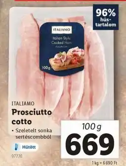 Lidl ITALIAMO Prosciutto Cotto ajánlat
