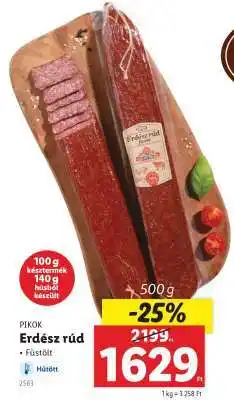 Lidl PIKOK Erdész rúd ajánlat