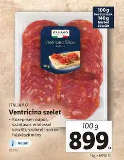 Lidl ITALIAMO Ventricina szelet ajánlat