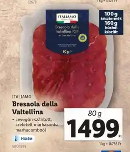 Lidl Bresaola della Valtellina ajánlat