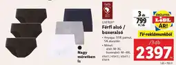 Lidl LIVERGY Férfi alsó / boxeralsó ajánlat