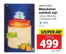 Lidl Ammerländer Maasdammer szeletelt sajt ajánlat