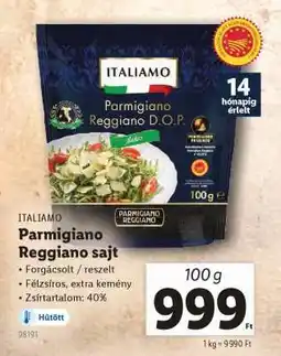 Lidl ITALIAMO Parmigiano Reggiano sajt ajánlat