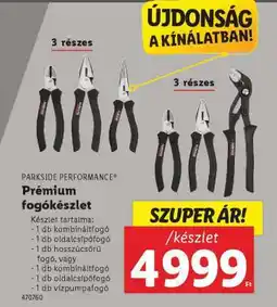 Lidl PARKSIDE PERFORMANCE Prémium fogókészlet ajánlat