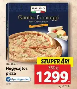 Lidl ITALIAMO Négysajtos pizza ajánlat