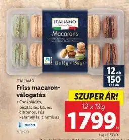 Lidl ITALIAMO Friss macaron-válogatás ajánlat