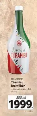 Lidl Tokaj Spirit Tiramisu krémlikőr ajánlat