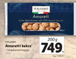 Lidl ITALIAMO Amaretti keksz ajánlat