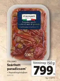 Lidl ITALIAMO Szárított paradicsom ajánlat