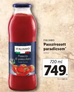 Lidl ITALIAMO Passzirozott paradicsom ajánlat