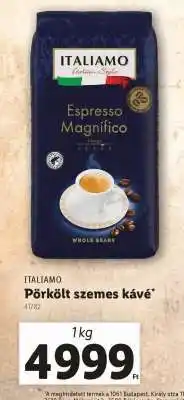 Lidl ITALIAMO Pörkölt szemes kávé ajánlat
