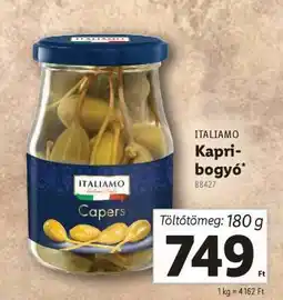 Lidl ITALIAMO Kapribogyó ajánlat