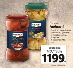 Lidl ITALIAMO Antipasti ajánlat