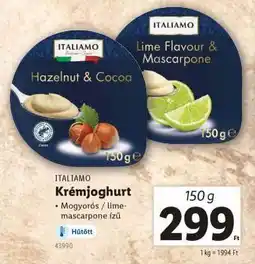 Lidl ITALIAMO Krémjoghurt ajánlat