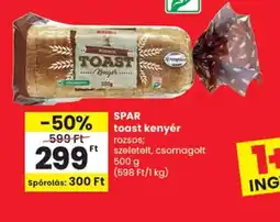 Spar Spar toast kenyér ajánlat