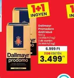 Spar Dallmayr Prodomo őrölt kávé ajánlat