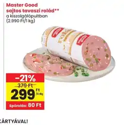 Spar Master Good sajtos tavaszi rolád ajánlat