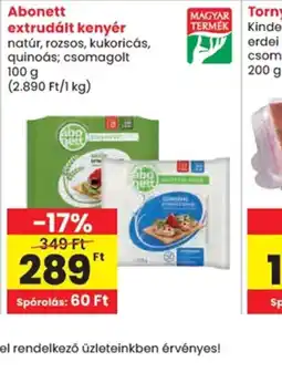 Spar Abonett extrudált kenyér ajánlat