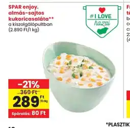 Spar Spar enjoy almás-sajtos kukoricasaláta ajánlat