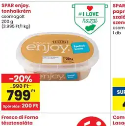 Spar SPAR enjoy. tonhalkrém ajánlat