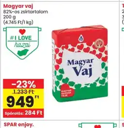 Spar Magyar vaj ajánlat