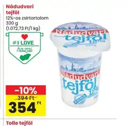 Spar Nádudvari tejföl ajánlat