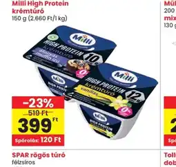 Spar Milli High Protein krémtúr ajánlat