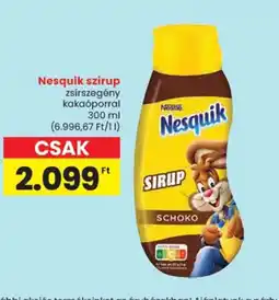 Spar Nesquik szirup ajánlat