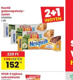 Spar Nestlé gabonapehely-szelet ajánlat
