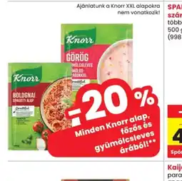 Spar Knorr alap ajánlat