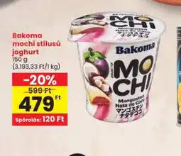 Spar Bakoma mochi stílusú joghurt ajánlat