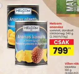 Spar Helcom ananász ajánlat
