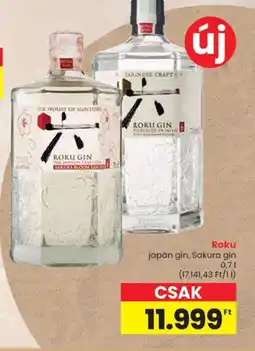 Spar Roku Gin ajánlat