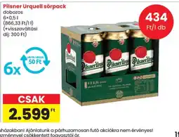 Spar Pilsner Urquell sörpack ajánlat