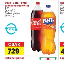 Spar Coca-Cola, Fanta szénsavas üdítőital ajánlat