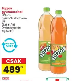 Spar Topjoy gyümölcsital ajánlat